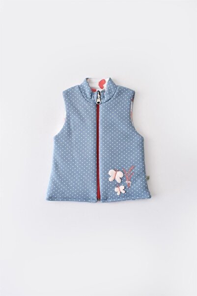 Generic Brand Biorganic Baby Girl Wild Flowers Fiber Double Sided Vest