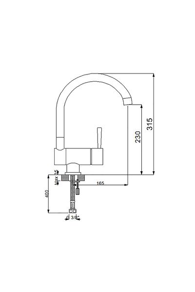 Boheme WINDOW FRONT SINK MIXER High Quality