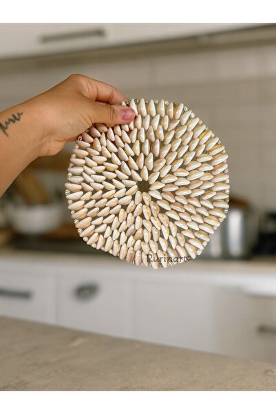 Rurinart El Yapımı 20cm Çapında Deniz Kabuklu Şık Nihale/farklı Tasarım Nihal...