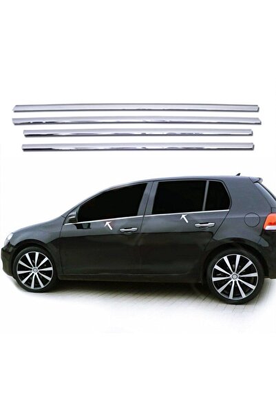 MYTUNİNG Vw Golf 6 Hb Uyumlu Krom Cam Çıtası 4 Parça P.çelik 2009-2013 Arası