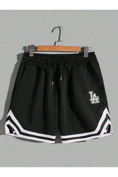 Relax family xf Black Combed Cotton Shorts - Basketball and Football Fitness Exercise Running Bermuda