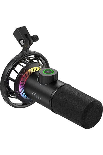 Fifine K658 Usb Mikrofon Rgb Yayıncı Bilgisayar Mikrofonu.