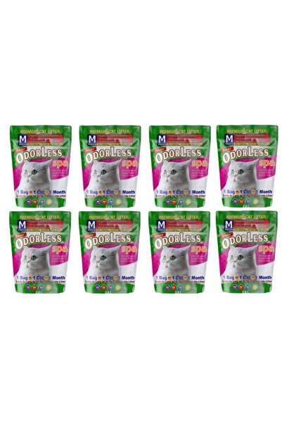 Odorless Mıcro Silika Kristal Kedi Kumu 8 Aylık Ekonomik Set - Ince Taneli - ...