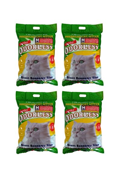 Odorless 4 Adet Micro - Süper Emici Kristal Kedi Kumu 16 Aylık Set