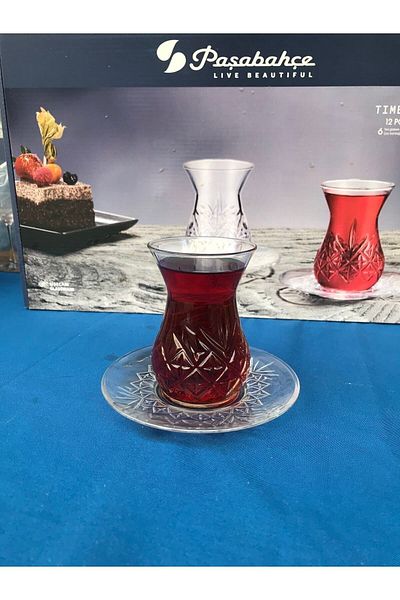 Paşabahçe Timeless 12 Piece Tea Set Thin Waist 96992