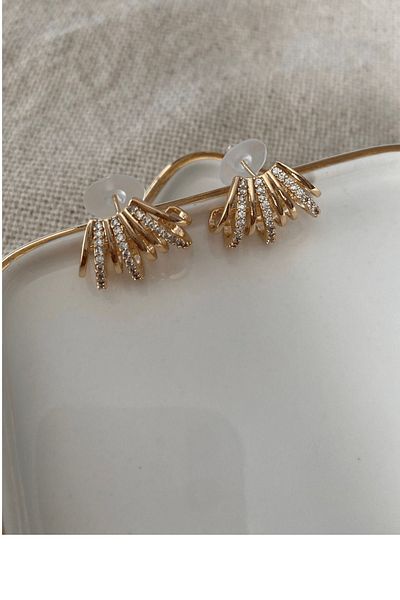 the canelif accessories Multiple Earrings Set Without Rhinestones and Rhinestones