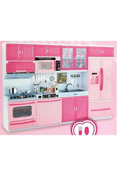 Mega Oyuncak Modern Kitchen 4 Bölmeli Işıklı Sesli Mutfak Seti