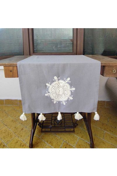 denizli hatırası 50x130 cm Runner din țesătură Buldan brodat personalizat
