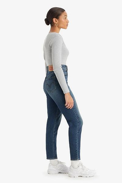 Levi's Blugi de damă cu talie înaltă albastru închis - A7745-0001