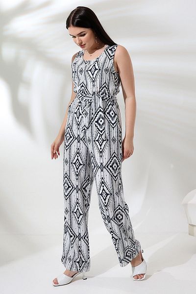 akgül giyim Summer Sleeveless Belted New Season Jumpsuit Model
