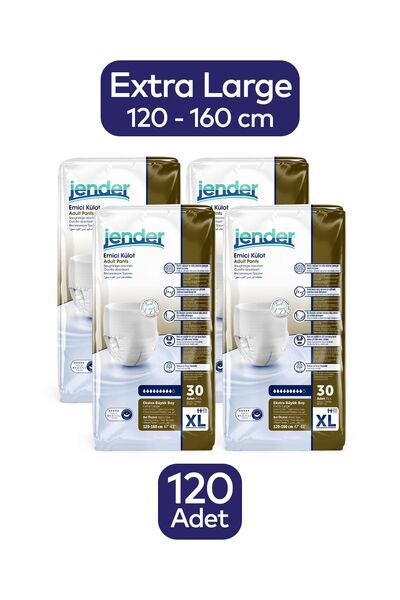 JENDER Emici Külot Yetişkin Hasta Bezi Xlarge 120 Adet