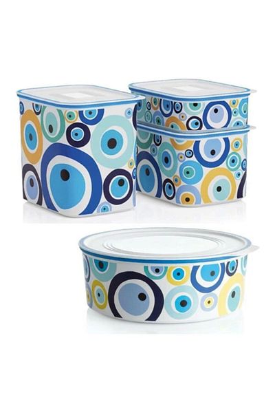 Tupperware Evil Eye Water Set Storage Containers 4 Pieces