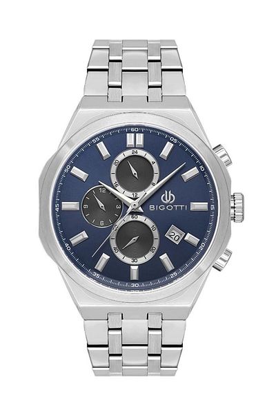Bigotti Bg.1.10567-3 Steel Plated Functions Active Metallic Men Wrist Watch
