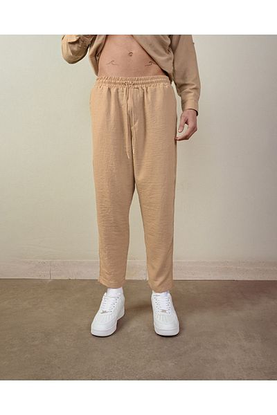 İLKCET MODA Κανονικό ανδρικό λινό παντελόνι