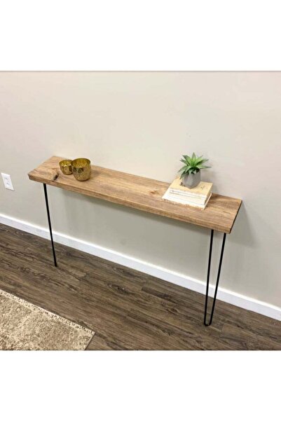 Master Hands Dar Konsol Masası, Petek Üstü Raf, Rustik Koridor Masası, Giriş Masası