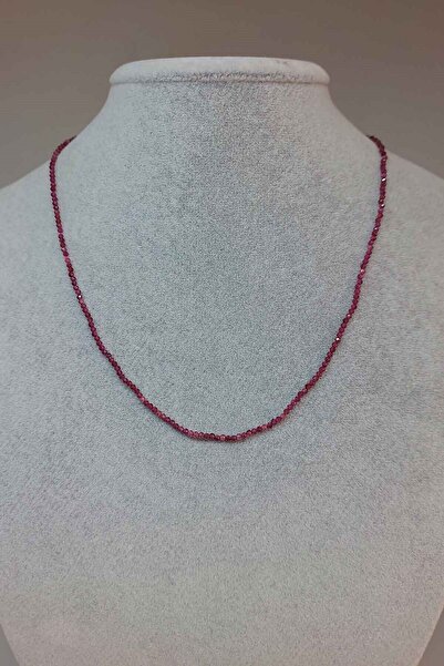 Yasamtohumu حجر العقيق 1.5 ملم - قلادة بمشبك ثابت