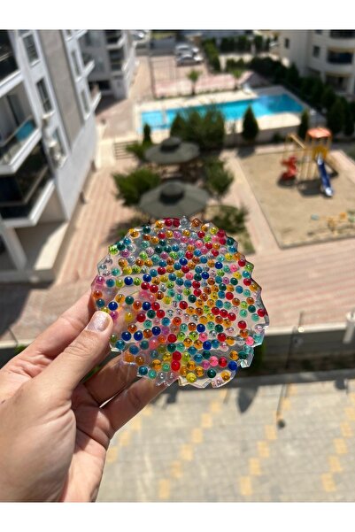 Sultan Tasarım قواعد أكواب إيبوكسي ملونة بتصميم مطرز