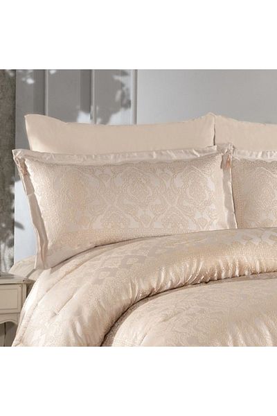 In House Brighton | 10 Pieces Copland Comforter Set - King - 260x240 cm - 202 - Beige