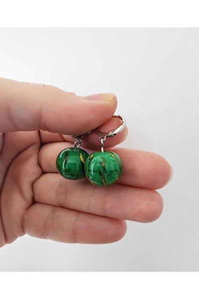 kırıkboncuk Murano Boncuk Karpuz Küpe