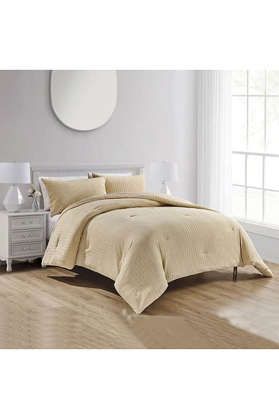 In House Naya | 3 Pieces Winter Comforter Set - King - 260x240 cm - Beige