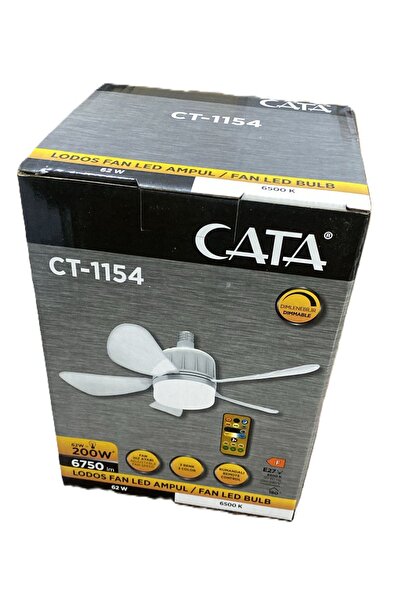 Tamer Elektrik Cata Cata Lodos Fan Led 62w Ct-1154 Kumandalı Işıklı Vantilatör