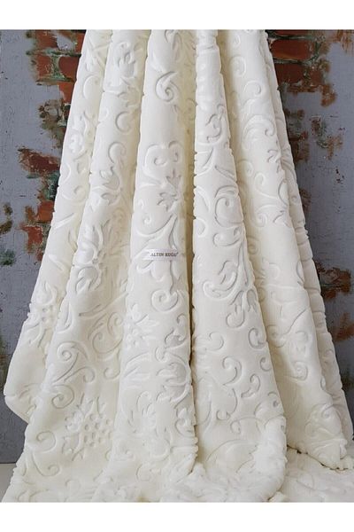 Sarar Κουβέρτα Merino Elegans Διπλή - 220x240 εκ. - Κόκκαλο