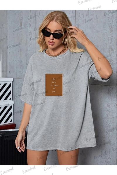 Evomind Δώρο 1 μπλουζάκι για αγορές 5 και άνω στο καλάθι - Μπλουζάκι μεγάλου μεγέθους με τυπωμένο κείμενο