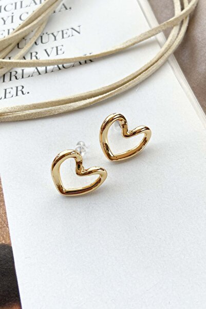 roshel İçi Boş Kalpli Küpe 2 Farklı Renk Seçeneği