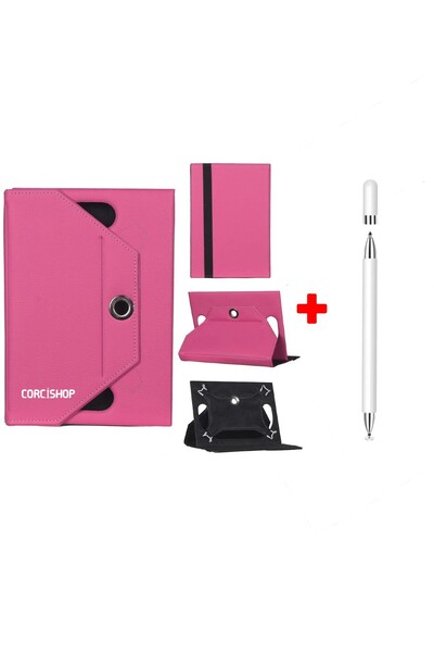 corcishop Lenovo Tab M10 Plus 3rd Gen TB125FU Uyumlu Kılıf Universal Standlı ...