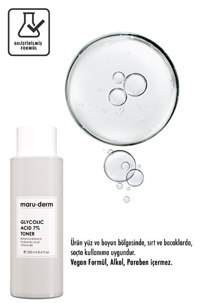 Maru.Derm Maruderm Glikolik Asit %7 Aydınlatıcı & Leke Karşıtı Tonik 250 ml