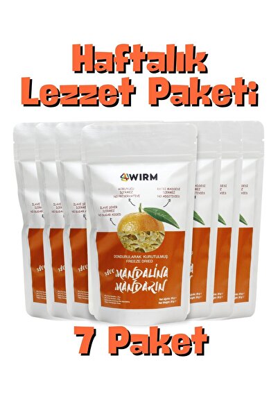 WIRM 7'li Paket Freeze Dried Mandalina 20 gr | Dondurularak Kurutulmuş Meyve ...