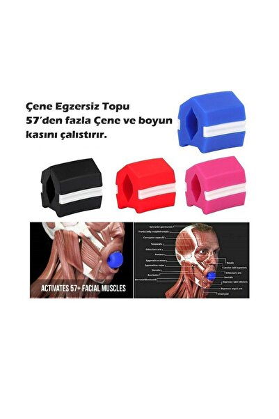 ÖzSima Silikon Çene Kası Topu Egzersiz Aleti