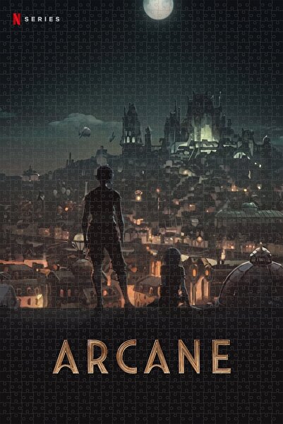 Jeronkarji Arcane (2021) v2015 Film Posterinin 1000 Parça Puzzle Yapbozu