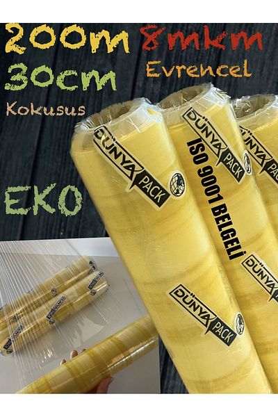 DÜNYAPACK Dunyapack 30*200meter 200m Food Stretch