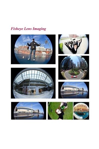 ÖzSima Balık Gözü Lens Fish Eye 3 Wide Geniş Açılı Makro Telefon Lensi