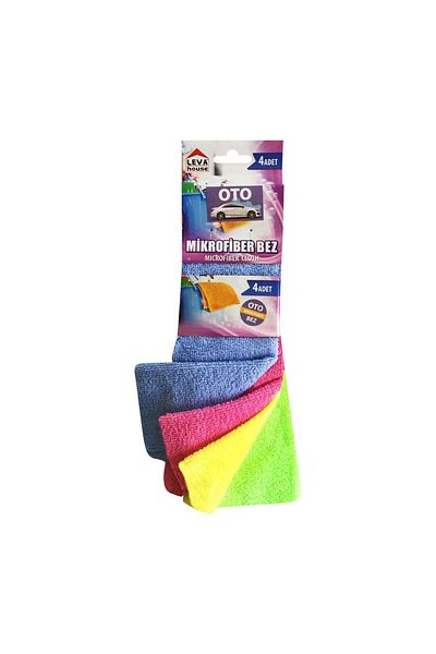 LEVA 4-Piece Auto Microfiber Cloth