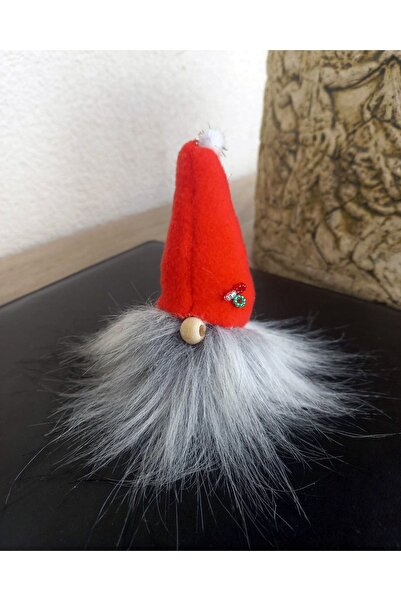 HERFİE Sevimli El Yapımı Noel Baba Cücesi Yılbaşı Ev Süsleri Dekor Örgü Cüce