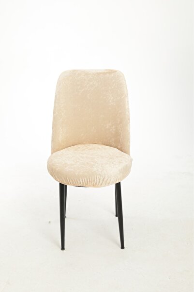 Bemrax Oval, Yıkanabilir, İpek görünümlü Kadife Sandalye Kılıfı - Aparatlı