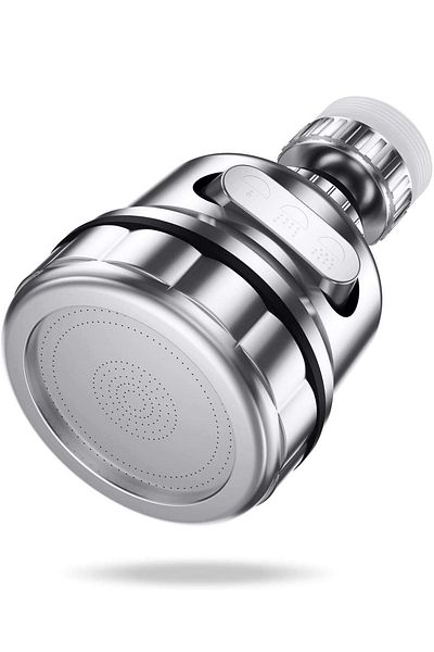 KUSTAR Economical Pivoting Head Chrome 3 Function Faucet Head