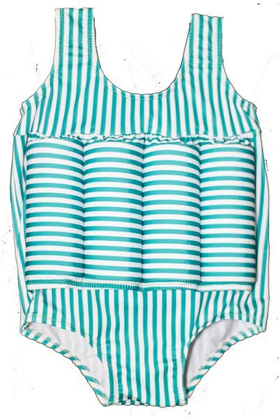 shra mayo Girl's Green Non-Sinking Swimsuit