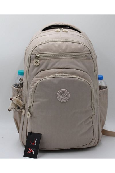 Bevitton Αδιάβροχο ύφασμα Unisex Beige Backpack 2300