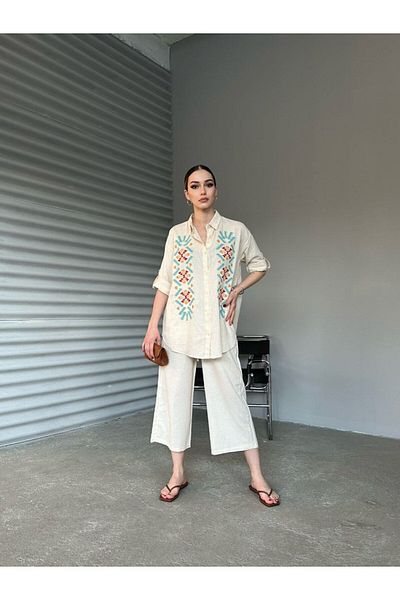 BAJAR Sprinkled Embroidered Viscose Set