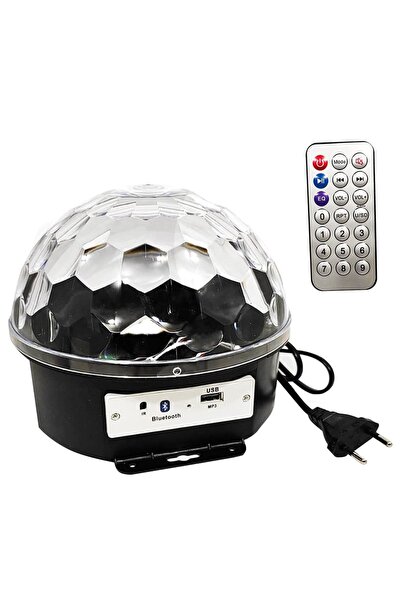 Genel Markalar MÜZİK KUTUSU DİSKO TOPU RGB LED 220V BT/USB AKKUZU HS-12609