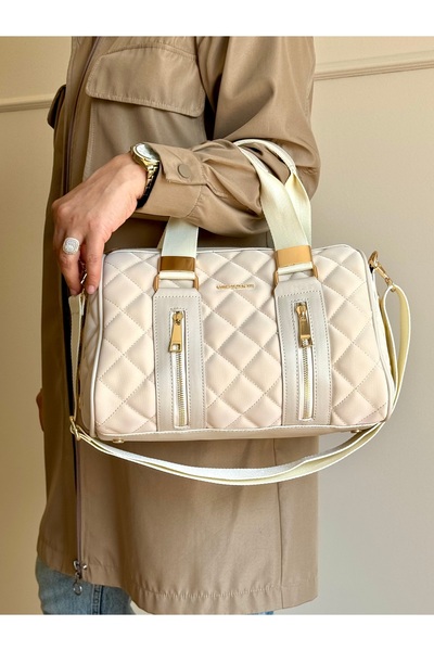 Just Polo حقيبة يد وكتف موديل اسطوانة سوداء للنساء من جستبولو Tm4085cylinder