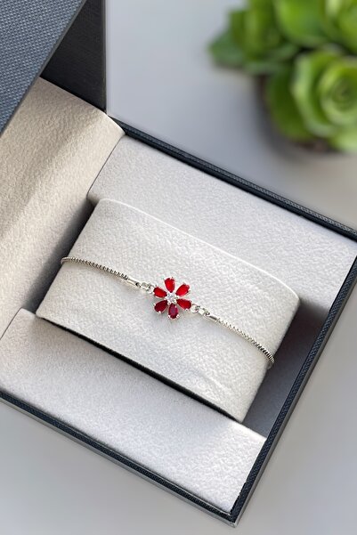 TAKIPORT حجر الزركون قابل للتعديل - سوار نسائي فضي اللون بنمط زهرة اللوتس