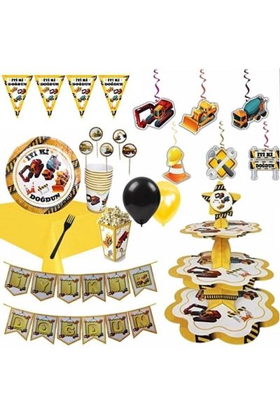 Mini Parti Σετ γενεθλίων 16 τεμαχίων - MINI PARTY STORE Κατασκευαστικό πάρτι