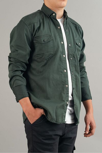 bombe Pánská džínová košile Slim Fit Nefti
