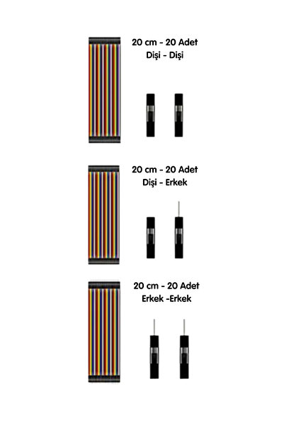 Kids Maker Arduino Yardımcı Kit 3: Breadboard-Jumper-Led-Direnç