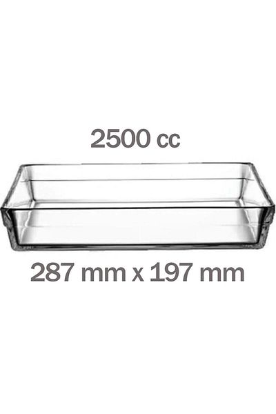 Paşabahçe Borcam Premium Square Tray Set 59324 - 59304 2 Pieces
