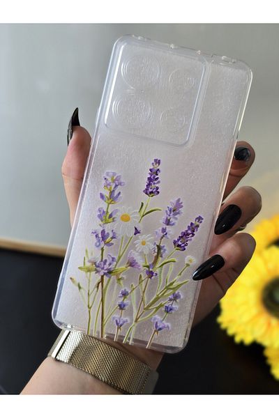 SUPER FRAME حافظة هاتف شفافة مطبوعة متوافقة مع هاتف Xiaomi Redmi Note 13 Pro 5G